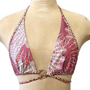 Victoria’s Secret Bikini Top Swimsuit Swim Paisley M Medium